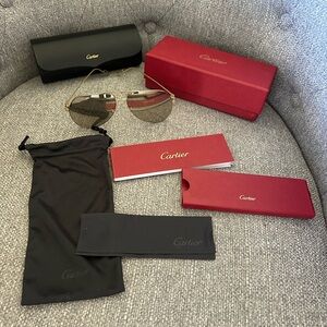 Cartier Gold Aviator Sunglasses - Cartier
CT0110S 003